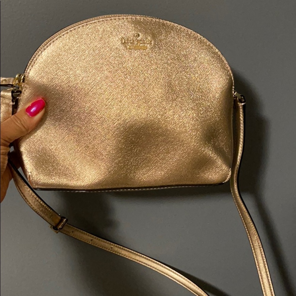Rose gold Kate Spade crossbody purse